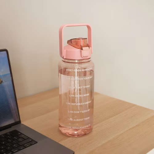 Motiverende Waterfles 2L met Tijdsindicator